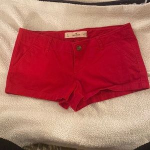 Hollister Red Shorts